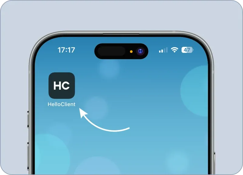 Установка мобильного приложения HelloClient на iOS