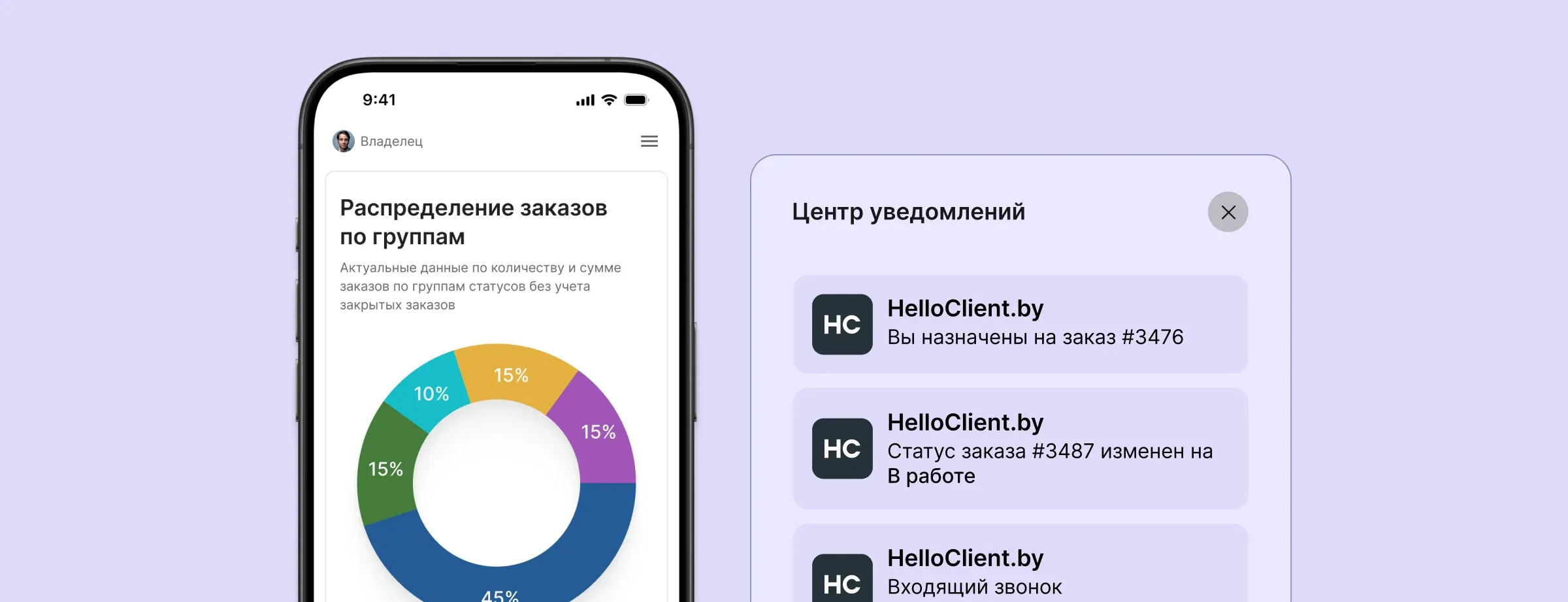 Что дает мобильная версия CRM? В первую очередь - это возможность работы из любой точки мира. Вы получаете моментальный доступ ко все данным: аналитика, отчеты, заказы, товары, клиентская база. Также мобильная версия позволит уведомлять сотрудников об изменениях в зказах и о новых задачах, чтобы ничего не пропустить.