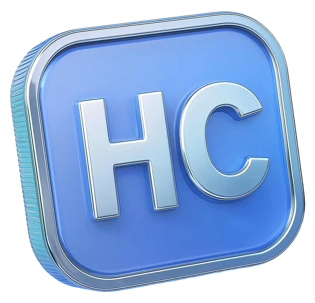 Логотип CRM HelloClient — платформа для автоматизации продаж, заказов и учета запчастей